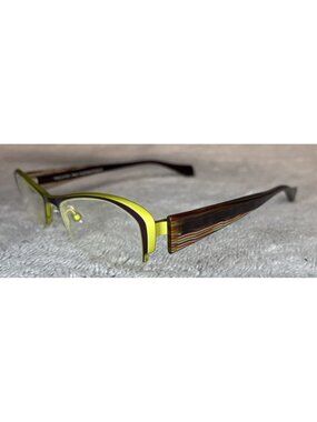 Face a Face FRESH 1 9149 Green Brown Red Half Rim Eyeglasses Frames 50-18-130